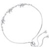 LeCalla Bracciale Bolo argento sterling 925 | Bracciale regolabile da donna, realizzato a mano in Italia in argento massiccio | Gioiello con catena leggera, ideale per moglie, fidanzata o per lei