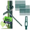 KADAX Legacci per Piante 40 cm 100 Pezzi - 40 cm - per Legare Piante in Giardino - Set da 100 Pezzi fissaggi frequenti