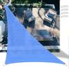 SSFMSF Tende da Sole Rete Ombreggiante 1.5x1.5x2.1m, Triangolo Telo Ombra con Protezione UV 90%, Tessuto HDPE Resistente al Vento e Traspirante, per Giardino, Terrazza, Balcone - Blu