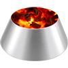 Uniflasy BBQ Whirlpool for Kettle Grills, Weber 22 26.75 Inches WSM, Weber Smokey Mountain Vortex, Big Green Egg, Kamado, BBQ Kettle Barbecue Charcoal Grill Accessories, Lump Charcoal Chimney