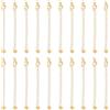 UNICRAFTALE 20 pz 70mm 304 Set di Catene di Estensione Dorate in Acciaio Inossidabile estremità di Catene di Estensione con Fermagli e Minuscolo Ciondolo A Forma di Cuore per La Creazione di Gioielli