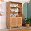 Dmora - Libreria Lyndra, Scaffale da ufficio, Mobile portalibri, Biblioteca, 90x40h110 cm, Quercia