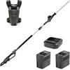 Stiga SPH 900 AE Kit - Tagliasiepi su asta di prolunga a batteria - 2x48V/7,5Ah