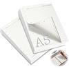 mawmuaw 2 Confezioni Fogli A5 con Buchi 120 Ricarica Carta Righe 6 Fori A5 Ricariche per Fogli Formato Planner Inserti di Carta per Raccoglitore ad Anelli Ricarica Agenda Schizzi Pittura