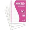 BM BeMore Bm - BeMore - Ricambi Bandup A4 Con Banda Rinforzata - Rigatura A - Righe Con Margini Per La 1° E 2° Elementare - 40 Fogli - Carta 90G/Mq - 0105493