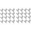 GUTE LINES Fermacarte, Clip Multiuso in Metallo, Pinze Multiuso, Clip del Raccoglitore,Ufficio di Cancelleria Pinze, per Ufficio, Scuola e Famiglia (Argento, 54 pz x 22mm)
