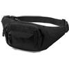 Vinabo Marsupio Uomo Donna Unisex, Marsupio Sportivo Grande con 4 Zip Tasche,Marsupio da Unisex per Allenamento All'aperto Escursionismo Campeggio (Confezione da 3)