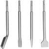 Srliya Punte per Martello Scalpello Set di Punte per Martello per Cemento Set di Scalpelli per Rotante per Scalpello SDS Plus 4 Pezzi Gomito per Scanalatura a Punta