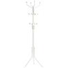 SONGMICS Appendiabiti da Terra, Attaccapanni Autoportante in Metallo, Altezza 182 cm, 12 Ganci, per Vestiti, Cappelli, Borse, Bianco RCR19W