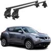 OMAC Barre Portapacchi Trasversali in Acciaio per Nissan Juke I 2010-2019 - Antifurto Incluso - Testato con City Crash - DIN 75302:2019 - ISO/PAS 11154:2006 - Carico Massimo 50 kg Nero