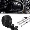 4R Quattroerre.it Nastro Benda Termica Isolante per Collettori Moto 900°, Scura, 5 cm x 5 m