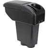 ZENVI Braccioli Compatible with Fiat 500 Braccioli 2007-2011 Console Centrale Organizer Immagazzinaggio Scatola Utilizzabile Per Autisti Supporto Gomito (Stile Fibra Carbonio)