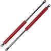 Motoforti Pistoni A Gas 400mm 800N Rosso 2 Pz Per RV Cassetta Attrezzi | Acciaio Carbonio, 240mm/9.45 Compressa, 180lb/80kg, Per Coperchio Porta Armadio E Cofano Auto