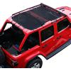 RERPRO Parasole per Jeep Wrangler JLU 2018-2023 a 4 porte a tutta lunghezza in rete, JL Unlimited, Sport, Sport S, Sahara, Rubicon Parasole Bikini Soft Top Cover Net, Blocca UV, vento, rumore, Nero
