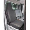 SB Car Seat Covers Coprisedile per Ford Transit Van Modelli 2000 - 2005 in Tessuto Panno Nero Di Carbonio Copertina Singola Sedile Anteriore