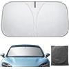 HOUSN Parasole Auto Parabrezza Interno Magnetico,Parasole Auto Interno,Protezione UV e Isolamento Termico,per SUV e Berline di Grandi Dimensioni,Oscuramento,Installazione Rapida,Pieghevole con Custodia