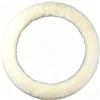 Sisha-A Coprivolante per auto in lana 100% Australia, protezione per volante in pelle di pecora, soffice, caldo, resistente e ad alta elasticità, adatto per volante da 36,8-40,6 cm (beige bianco)