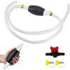 XoeLLe Pompa Trasferimento Liquido Dell'acqua, Pompa a Mano a Benzina Sifone, Portatile Pompa Travaso Gasolio con Tubo Sifone per Acqua Benzina Alcol Pompa di Trasferimento Liquido（1m）