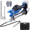 tivekeo Pistola per Grasso Elettrica Compatibile con Makita 18V, 12000 PSI, Flusso 5,3 oz/min, Pressa per Grasso Attacco Girevole 90°, Efficiente per Camion, Edilizia, Fattoria (Batteria Non Inclusa)