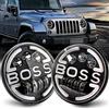 UPXSXT Maimiao Coppia 7'' Fari a LED 300W 30000LM Angel Eyes 4 modalità luce Off Road LED Bar Light Cross Segnale di svolta Luci di marcia diurna DRL HI LO Fascio per Wrangler CJ JL TJ LJ Hummer H1 H2