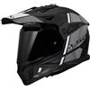 LS2, Casco Moto Cross PIONEER II HILL Matt Black White, XS