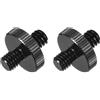 QUARKZMAN 2PCS Adattatore Supporto Microfono 1/4 Maschio a M6 Maschio Adattatore Filettato per Montaggio Microfono su Treppiede Fotocamera