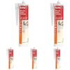 Fischer Silicone Sigillante Neutro SN TR, Inodore, Antimuffa, Senza Solventi, Multiuso per Interni ed Esterni, Trasparente (Confezione da 5)