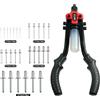 CCLIFE Set di pinze per rivetti ciechi da 2,4/3,2/4,0/4,8/6,4 mm con 250 rivetti ciechi