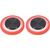 PATIKIL Joystick da gioco per telefono cellulare, 2 pezzi, a spirale, satinato, per controllo del gioco, touch screen, con scatola portaoggetti, per tablet e smartphone, rosso