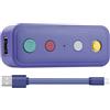 AsrMyjcx Adattatore convertitore USB per controller BT senza fili, adattatore per gamepad con cavo Plug and ufficio e casa