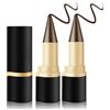 Wekuw 2 Pezzi Eyeliner Pen Gel Nero,Matita Occhi Resistente All'acqua,Matita Occhi Nera Waterproof,Eyeliner Ad Asciugatura Rapida,Eyeliners Ultra definizione Liquido a Lunga Durata (Marrone)
