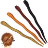 TOYANDONA Set di 4 bastoncini per capelli in legno bacchette giapponesi per chignon forcine cinesi per donne e ragazze