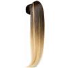 Ser Mulher Coda Capelli Extension di Cavallo Lunga 90 cm - Termofibra Resistente, Effetto Naturale - Peso: 185 g - Facile da Applicare - Coda Finta Capelli Lisci, (Blonde Brown, Lisci) MARILIA