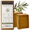 Hayat-Orient Sapone di Aleppo Originale Tradizionale - 2 Saponi 200g Fatto a Mano in Francia - Pelle Sensibile Dermatite Atopica Eczema Psoriasi - Senza Olio di Palma Senza Microplastiche
