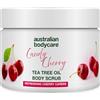 Australian Bodycare Body Scrub 200 ml | Esfoliante con Tea Tree Oil australiano + Ciliegia | Per tutti i tipi di pelle | Per duroni | Per brufoli su schiena e corpo | Adatto a uomini e donne