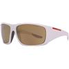 Prada Linea Rossa Occhiali da Sole Uomo PRADA LINEA ROSSA SAILORS' CAPSULE 04VS Bianco/Oro 66/14/130, Bianco Demishiny, Lens-66 Bridge-14 B-46.8 ED-71.4 Temple-130