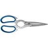 Sanelli Ambrogio Forbice da Cucina, Interno del Manico Ergonomico Soft-Touch - Materiale: Inox Sabbiata - Misura: Cm 24 - Colore: Blu