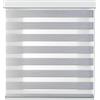 PARAMAISON Tenda a Rullo con Cassonetto per Interni Giorno e Notte, Struttura in Alluminio, Catenella, Tenda Doppia Posizione e Luminosità Variabile | 120x300 Bianco/Bianco
