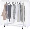 SHAIYOU Copertura Antipolvere Traslucido per Stand Stender Appendiabiti, Copertura per Appendiabiti per Resistente All'Umidità della Polvere con Cerniera Lunghi (Transparent,120 * 50 * 150cm)
