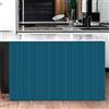 Odot Tende per Mobili da Cucina, Tinta Unita Tenda Corta Autoadesiva per Mobile Sottolavello Cucina - Antipolvere e Privacy - per Decorazione Armadietto (Blu pavone,140x100cm)
