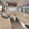 KYJSW Federe per Cuscino per Camper, Copricuscino per Sedili di Roulotte, Fodere per Cuscini per RV Auto, Coprisedile per Caravan in Jacquard (Beige,W 60-90 cm, D 30-50 cm)