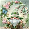 ZGDYi 5D Diamond Painting Gnomi, adulti Dipinto di fiori di luna piena con diamanti per principianti, Pittura di diamanti con pietre preziose rotonde fai da te, Decorazioni da Parete per Casa(30x30cm)