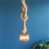 Chao Zan Lampada a sospensione con corda di canapa, fai da te, stile vintage, per soggiorno, caffè, ristorante, luce a soffitto industriale retrò, attacco E27, lunghezza 500 cm, senza lampadina