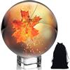 Leikurvo Sfera di vetro per fotografia in vetro K9, sfera di cristallo, 100 mm, sfera di vetro trasparente, sfera di cristallo, decorazione per divinazione, regalo per fotografi amatoriali