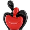 XMGZQ Mini Statua di Coppia che Si Abbraccia in Ceramica, Figurina di Amanti per Decorazione Romantica per Lei, Idea Regalo per Anniversario di Matrimonio e San Valentino, Decorazione per TV da