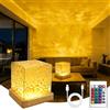 HOSSOM Lampada Aurora Boreale,16 Colori Led Proiettore Stelle Soffitto, Boreale Proiettori, Stelle e Luna Girare Proiettore Lampada, Luce Notturna Bambini per Cameretta Da Letto e L'arredamento Feste