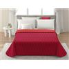 MAXIME MAISON Trapunta Matrimoniale Primaverile Maxi Double Face, Copriletto Matrimoniale Mezza Stagione Realizzato in Italia, Trapuntino Leggero Matrimoniale (100 gr/mq) in Morbida Microfibra (Bordeaux/Rosso)