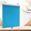 KOOEIN Tenda A Rullo Oscurante per Interni con Ventosa, 75% Tende da Parasole, Tende Avvolgibile Universale per Porte, Tenda Regolabili Termica Isolante, Tenda Leggero A Ventosa,Blue-45x125cm/18x49in