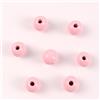 Blausky 200 perline di legno naturale, rotonde in legno, multicolore, da infilare con foro, perline di legno, mini perle intermedie per la produzione di gioielli fai da te, rosa chiaro A 10 mm