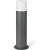 TEKHOME Lampione da Giardino IP54 E27 | Paletto Luminoso da Esterno in Alluminio | Per Vialetti, Cortile e Terrazzo | Max 60W | Modello 529PA-B440 (GRIGIO)